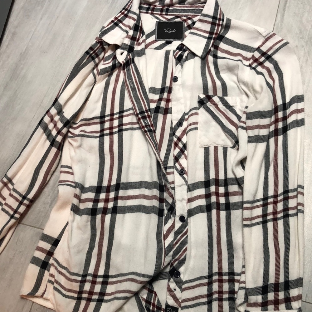 Rails Plaid Top